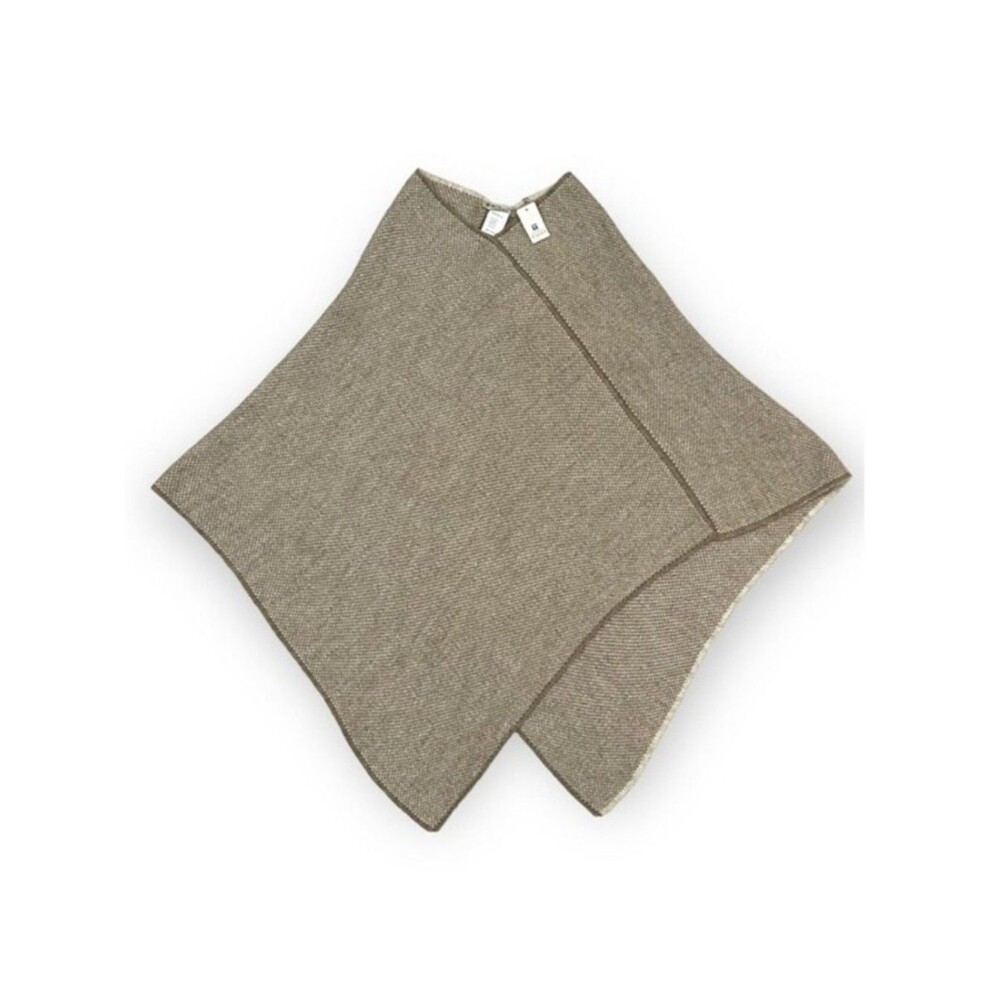 Fratelli Talli Tan and Cream Poncho One Size NWT